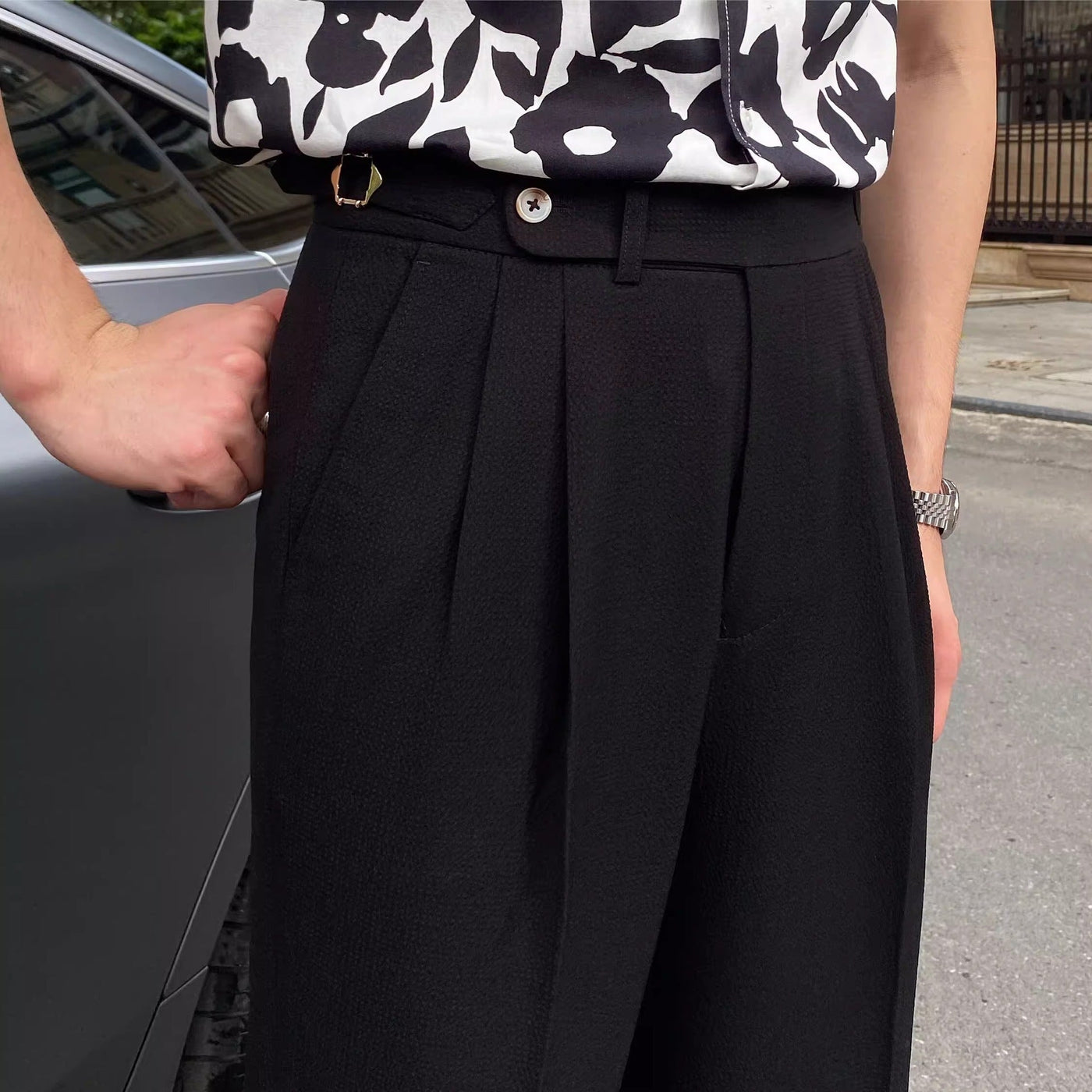 Old Money Old Money Naples Mid-Waist Trousers