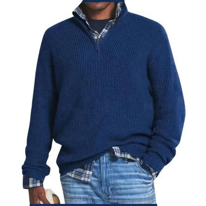 Find Knitted Sweater With Zipper For Men