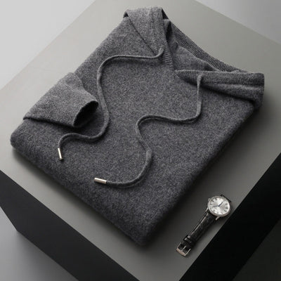 Old Money Loose Cashmere Woolen Hoodie