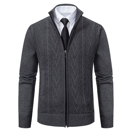 Autumn & Winter Men's Padded Knitted Sweater Coat: Warmth Meets Style