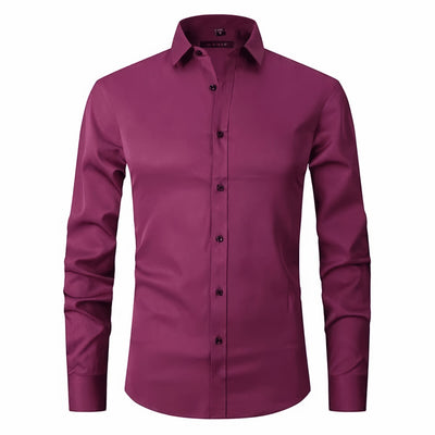 Old Money Stretch Button-up Shirt