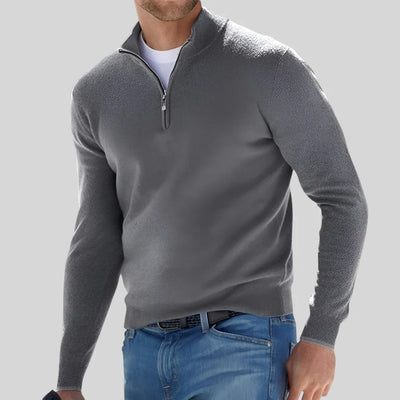 Old Money Zipped Sweater