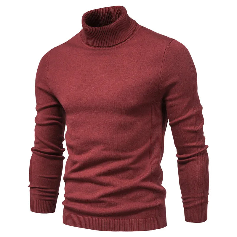 Emil turtleneck sweater in silky virgin wool