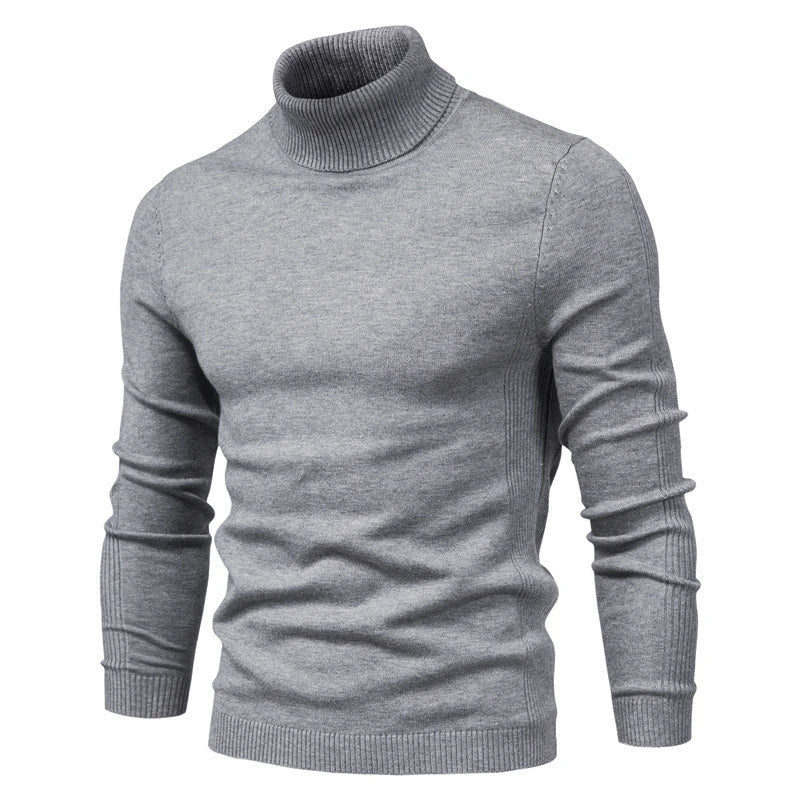 Emil turtleneck sweater in silky virgin wool