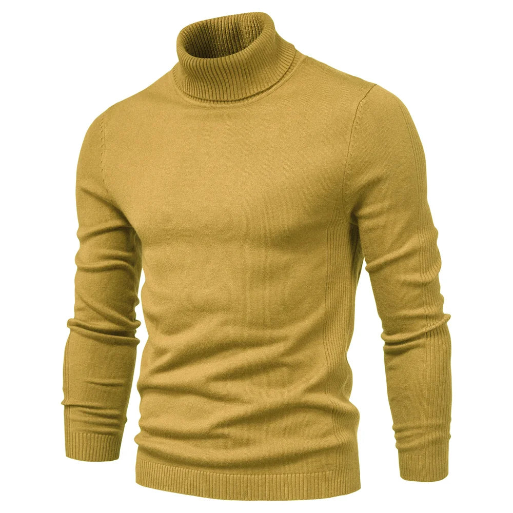 Emil turtleneck sweater in silky virgin wool