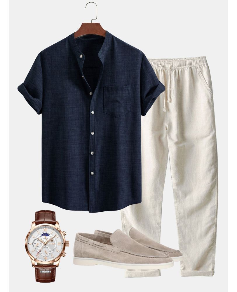 Old Money Outfit - Dark Blue