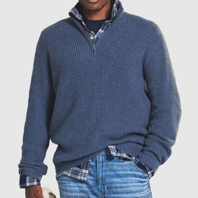 Old Money Knit Zip Sweater