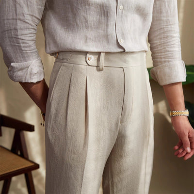 Old Money Old Money Naples Mid-Waist Trousers